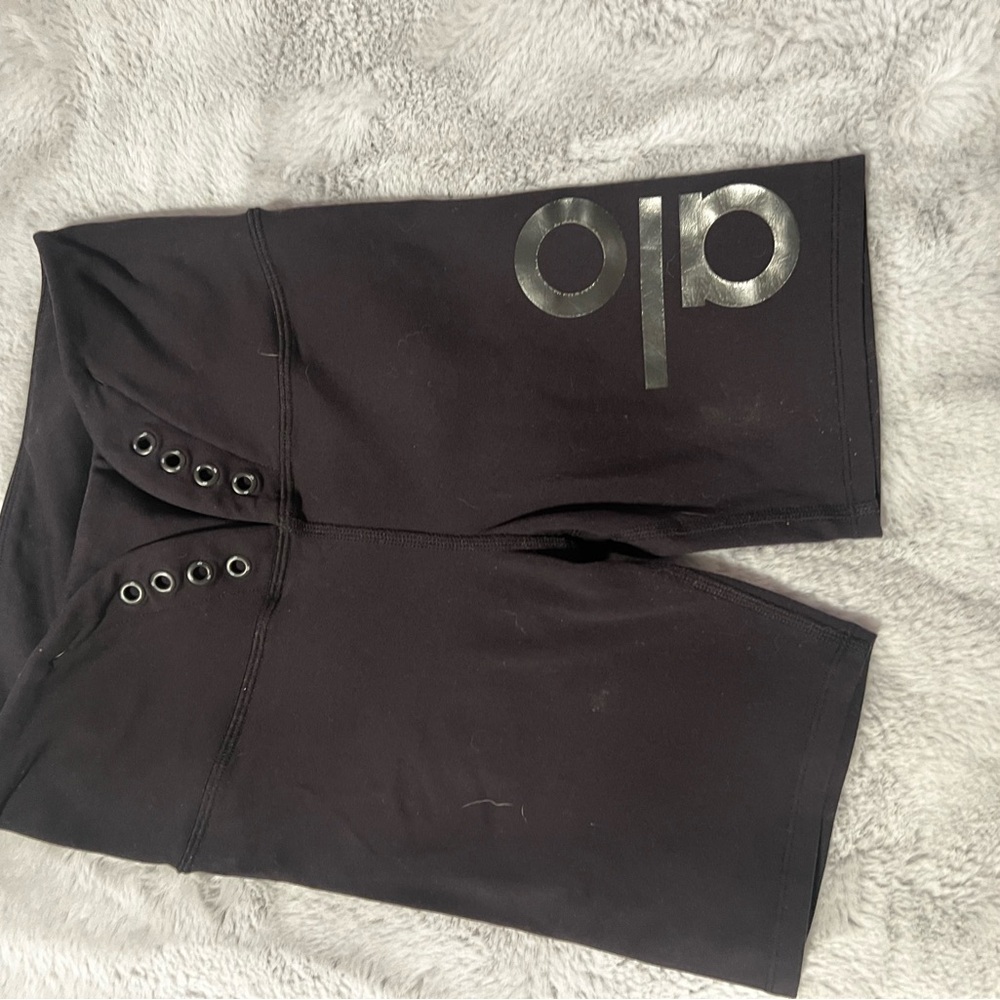 Alo Yoga Black Biker Shorts